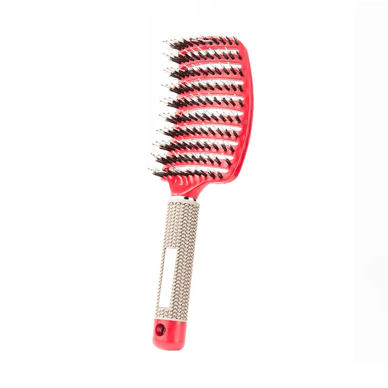 Brosse à cheveux démêlant en poil de sanglier comme celle vu à la tv
