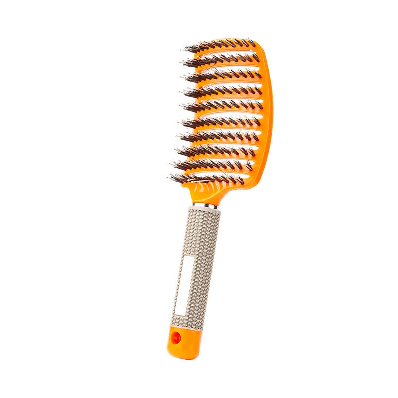 Brosse à cheveux démêlant en poil de sanglier comme celle vu à la tv